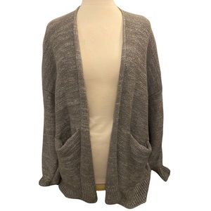 URBAN OUTFITTERS oversized baggy open-front cardigan Grey size Large